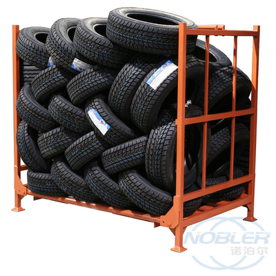 Sistema durável destacável de empilhamento resistente do armazenamento de cremalheira do pneu do metal para a empilhadeira