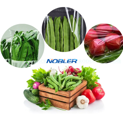 Saco de embalagem de vegetais de qualidade alimentar Flor de corte fresca Transparente Impermeável