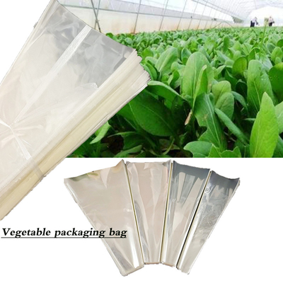 Saco de embalagem de vegetais de qualidade alimentar Flor de corte fresca Transparente Impermeável