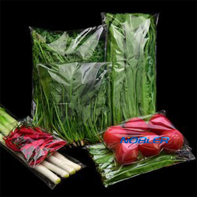 Sacos de embalagem de vegetais transparentes de plástico de especificações múltiplas personalizados