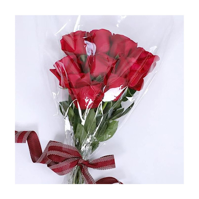 100 PCes florescem o celofane transparente do saco das luvas do ramalhete para a flor