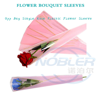 Aierflorist Sacos com Mangas de Plástico Transparente para Flores Rosas Simples Embalagem para Flores Cortadas