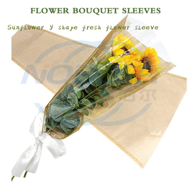 Bolsas buquê de flores frescas perfuradas com agulha reutilizável em forma de V