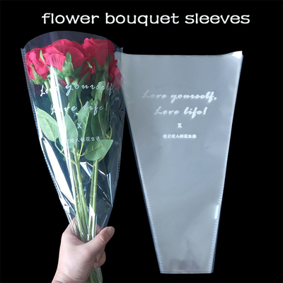 Manga para embrulhar flores frescas em forma de Y Opp buquês de flores mangas de papel kraft