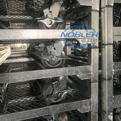 Transportador de material conveniente Trolley dinamarquês interior com diâmetro de roda de 10 cm