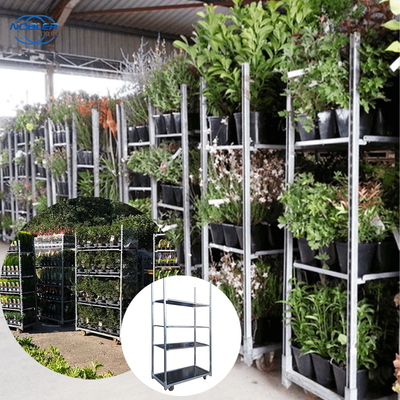 Container padrão 1350 * 565 * 1900mm Carrinho de flores de madeira compensada Armazenamento conveniente