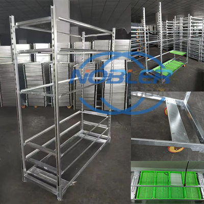 Trolley de plantas dinamarquesas galvanizadas a quente para logística moderna de flores