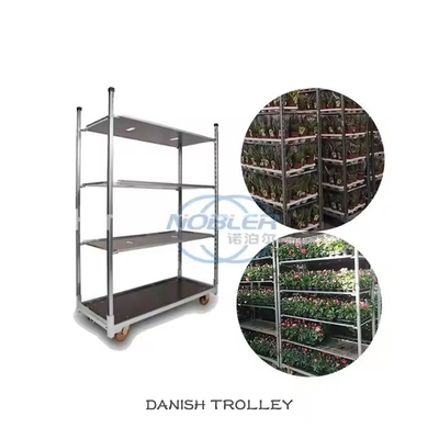 Carrinhos dinamarqueses de horticultura galvanizados pesados
