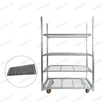 Galvanizado a quente Viveiro Estufas Transporte Jardim Cc Trolley de flores dinamarquesas