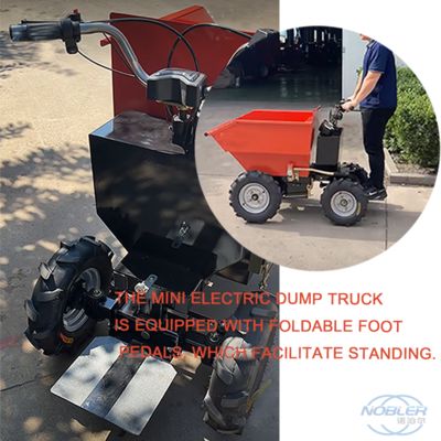 Mini Dumper Elétrico de 4 Pneus Operação Suave e Silenciosa