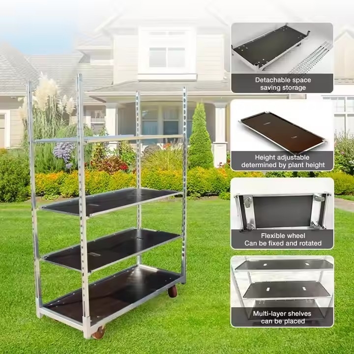 1350*565*1900cm Metal Danish Trolley Perfeito para armazenamento e transporte de carga pesada