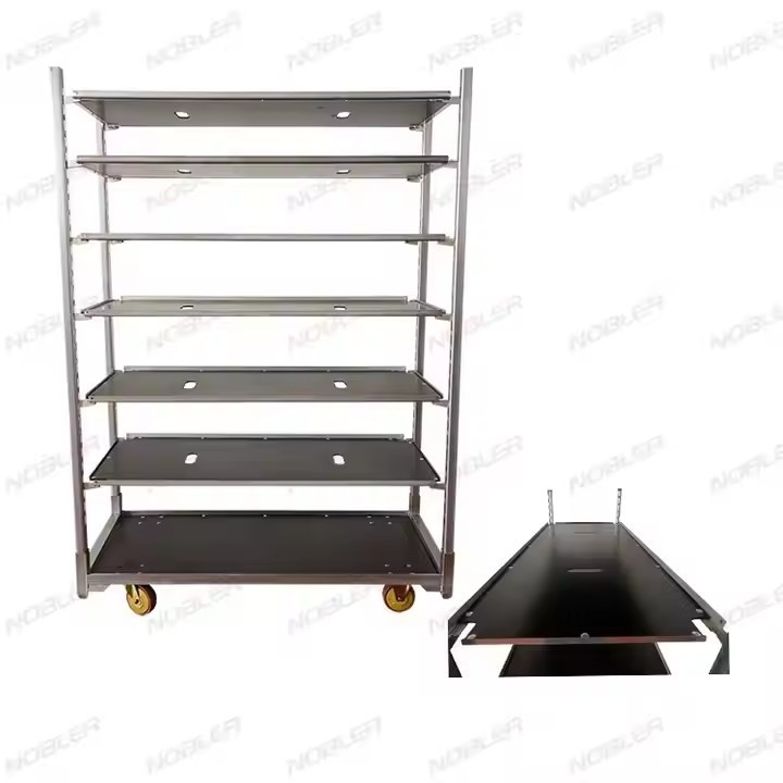 Transporte suave de flores com carrinho de flores holandês de metal e rodas Pp 1350*565*1900cm