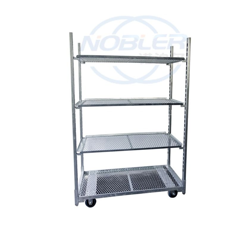 Galvanizado a quente Viveiro Estufas Transporte Jardim Cc Trolley de flores dinamarquesas