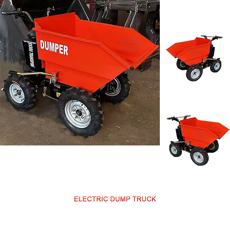 Capacidade de Carga de 300 Kg Mini Dumper Elétrico 700W Elevação Manual